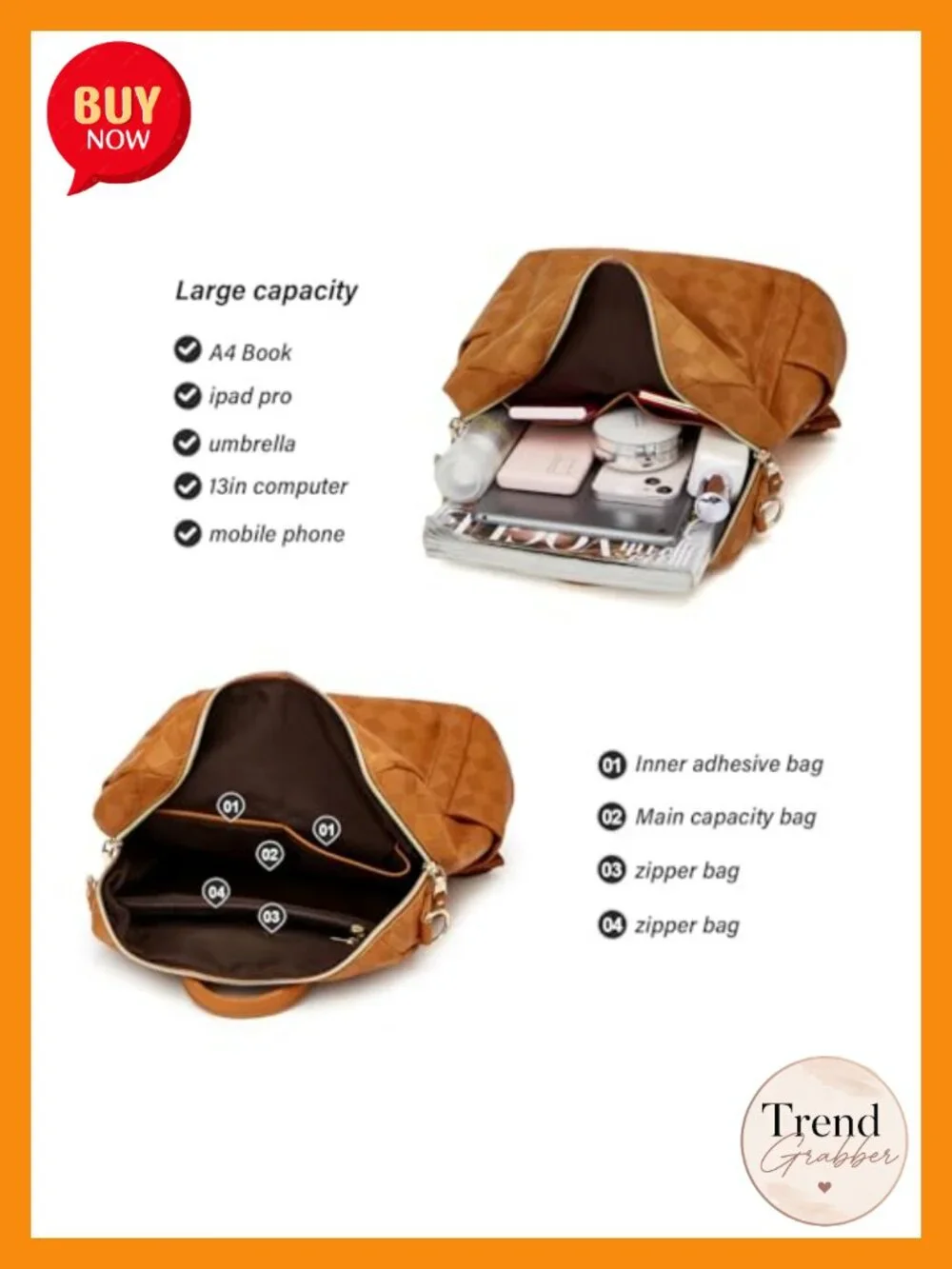 PU Leather Women's Travel Backpack with Wallet 2 Piece Set